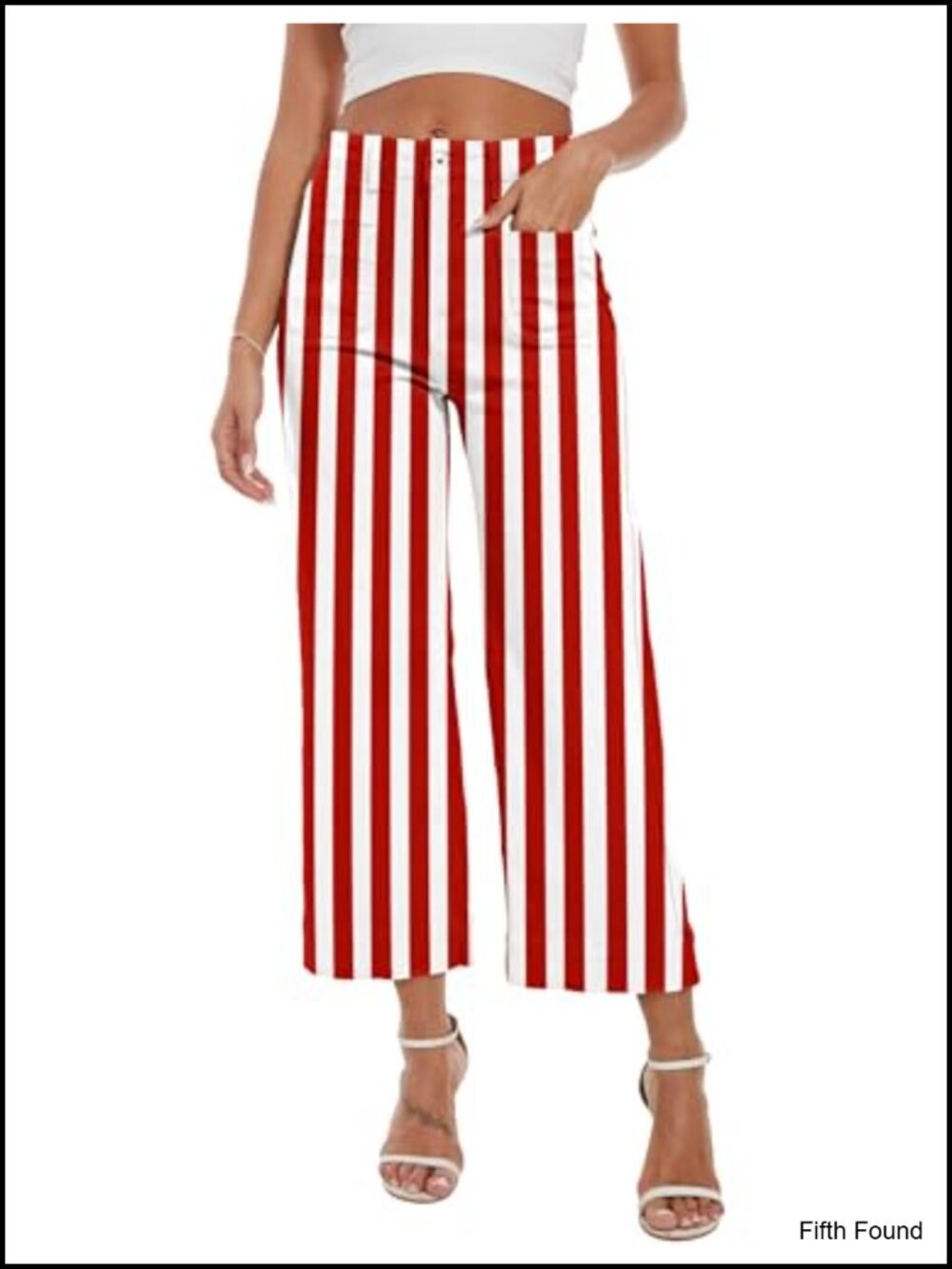 Wide Leg Jeans Women Trendy High Waisted Flare Denim Cropped Stretchy Capri